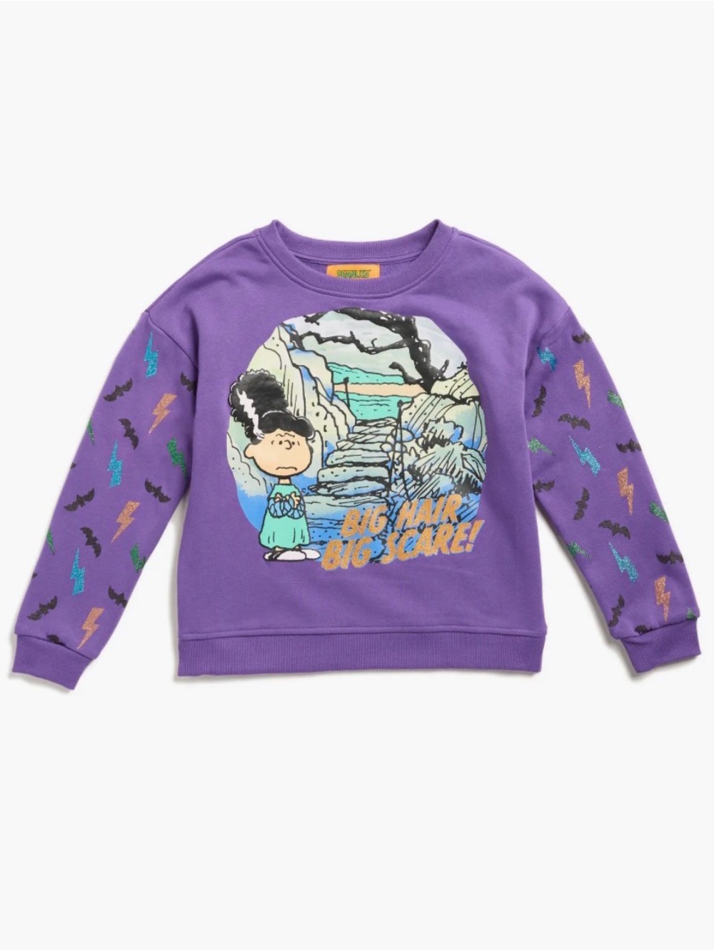 NWT Peanuts Lucy “No Lumps, Big Scare!” Halloween Sweatshirt Size Medium